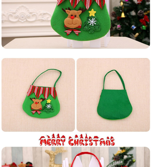 Fashion Snowman Christmas Supplies Brushed Cloth Apple Tote Bag,Festival & Party Supplies