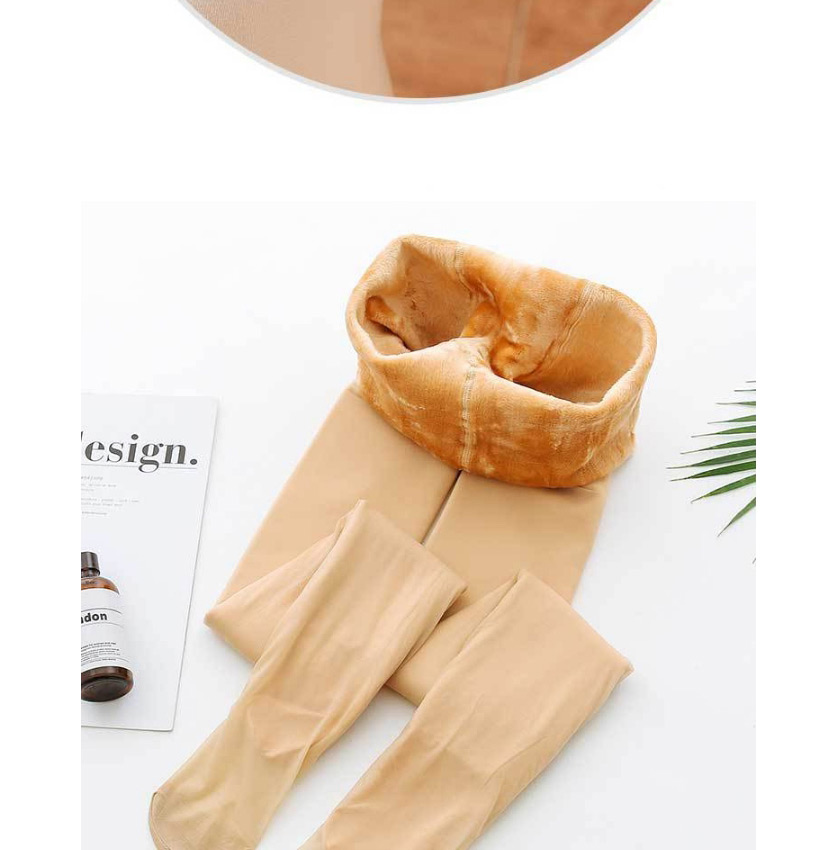Fashion Thick Velvet-t Crotch Light Complexion Double-layer Fake Fleshy Natural Plus Velvet Thickening Base Stockings Bare Legs Artifact,Fashion Stockings
