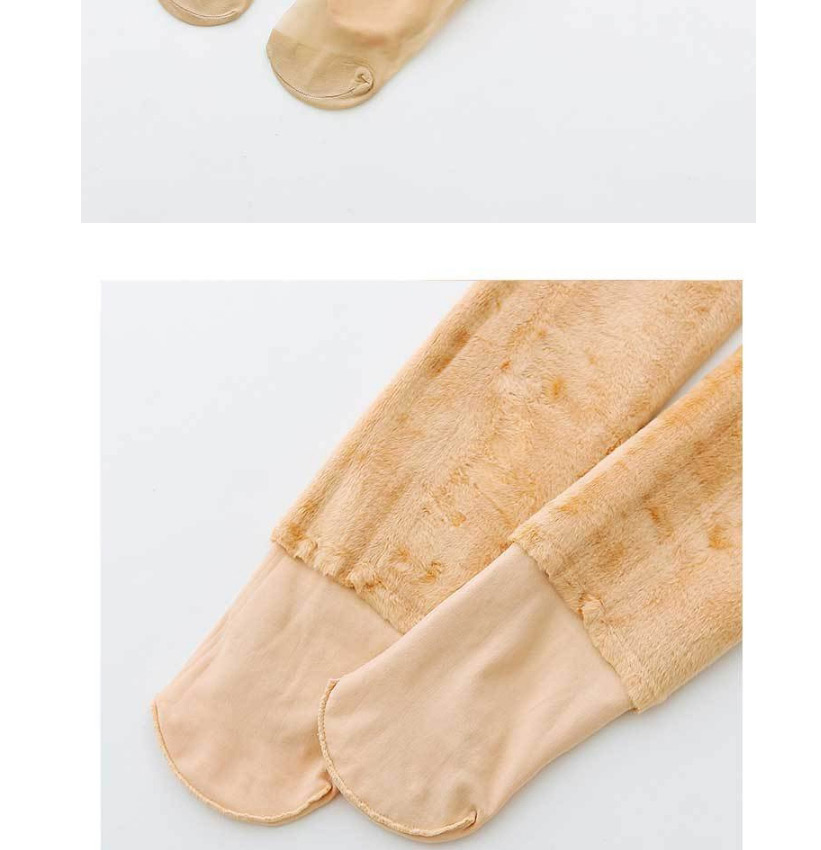 Fashion Thin Velvet-t Crotch Light Complexion Double-layer Fake Fleshy Natural Plus Velvet Thickening Base Stockings Bare Legs Artifact,Fashion Stockings