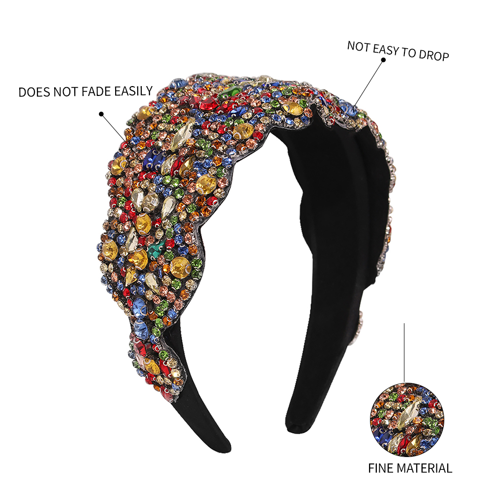 Fashion Color Alloy Diamond Geometric Headband,Head Band