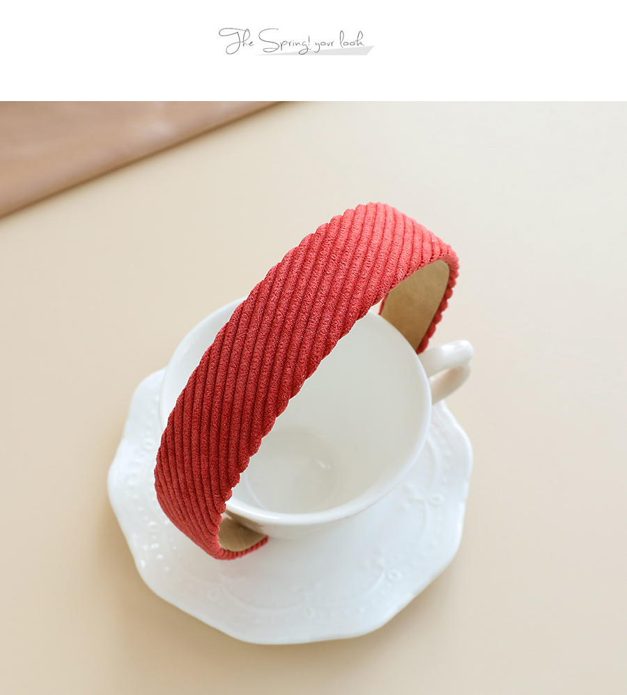 Fashion Khaki Corduroy Striped Headband,Head Band