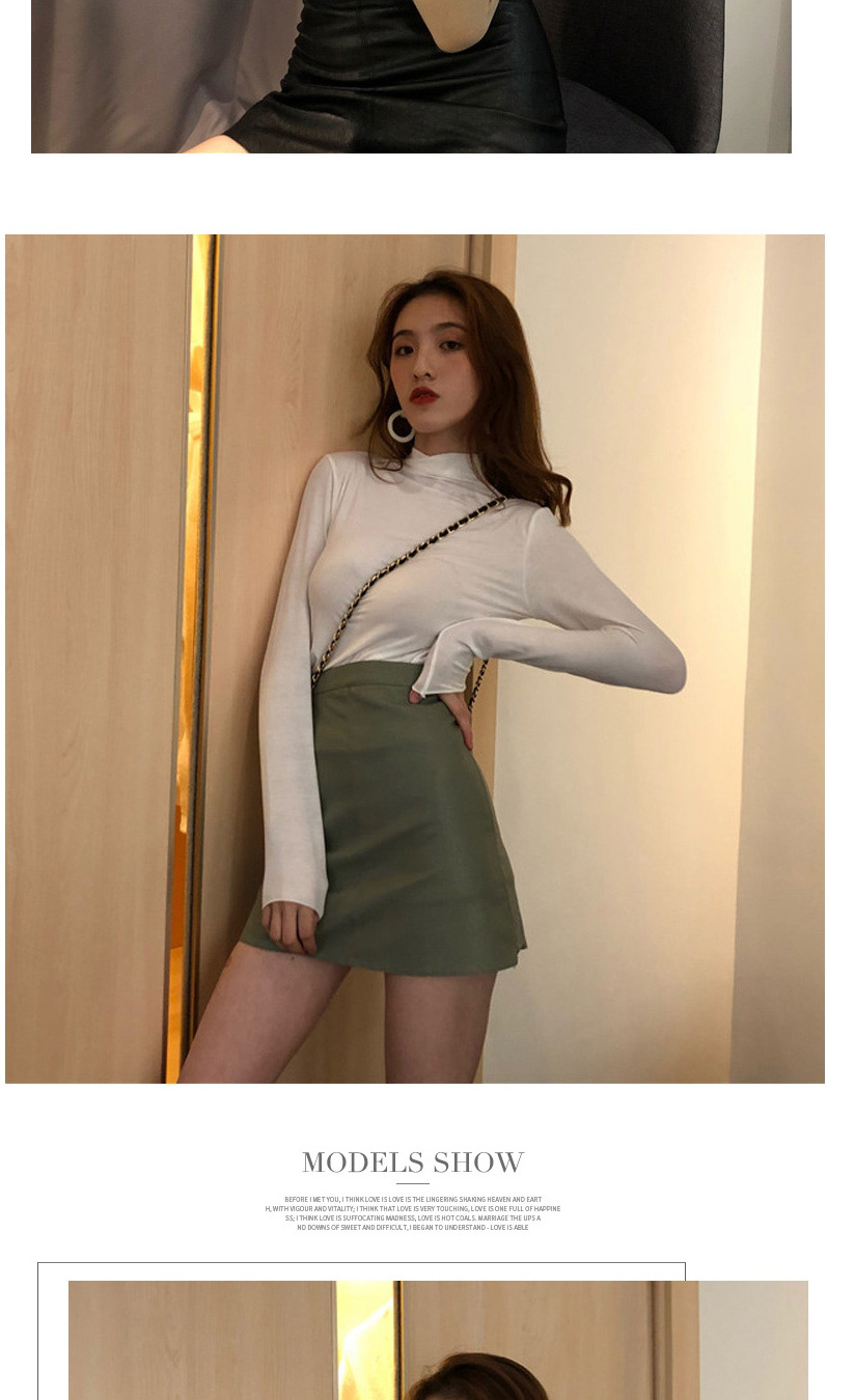 Fashion Gray Turtleneck Solid Color Long-sleeved Bottoming Shirt Top,Sweatshirts