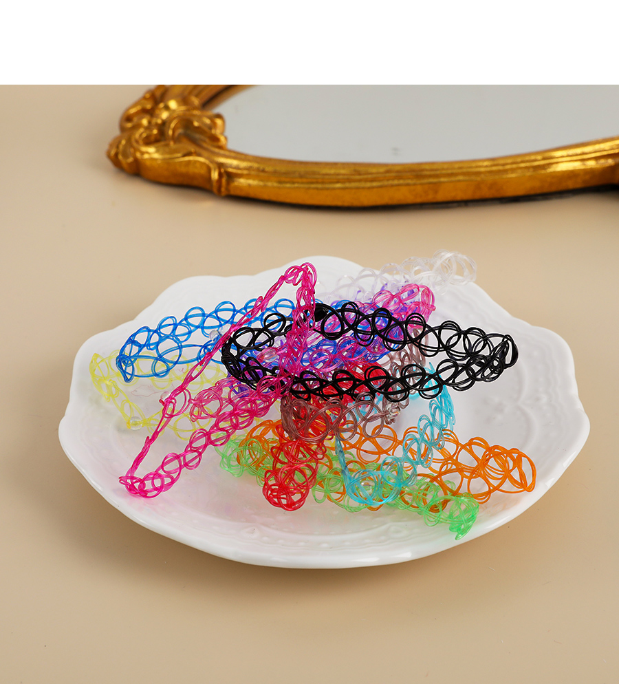 Fashion Color Resin Color Stretch Suit Bracelet,Bracelets Set