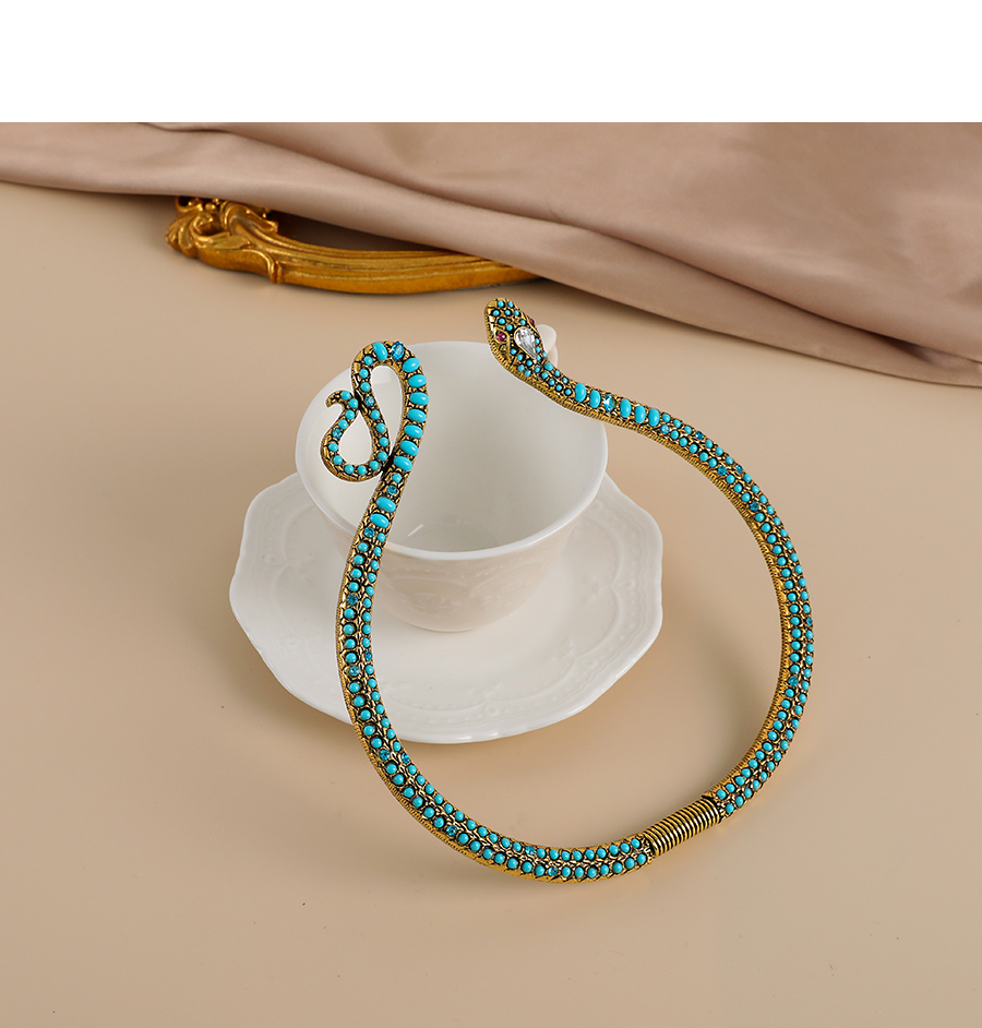 Fashion Gold Color Alloy Twist Shape Multilayer Necklace,Multi Strand Necklaces
