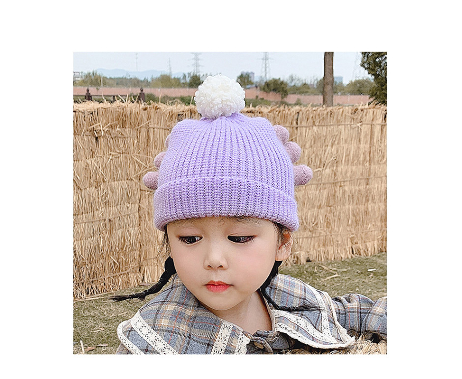 Fashion Blue Wings 0-6 Years Old One Size Ball Wool Knitted Childrens Wing Hat,Children