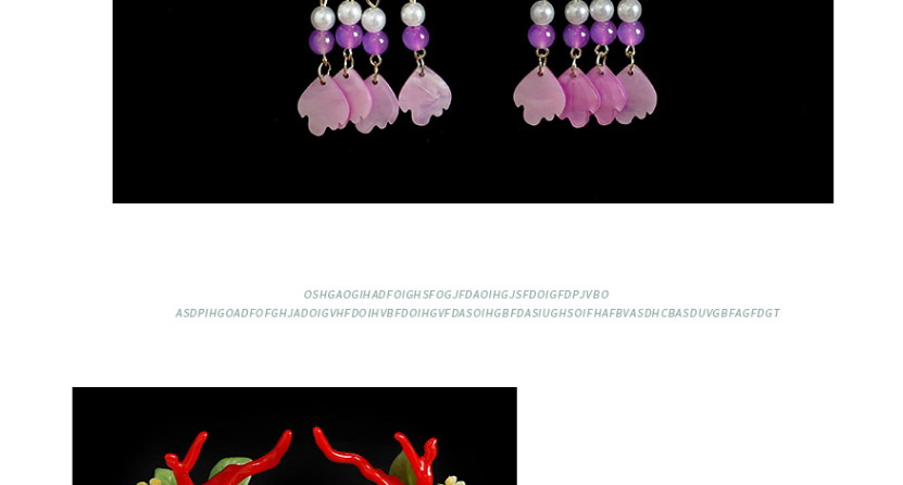 Fashion Light Purple Colored Glaze Christmas Antler Resin Flower Hairpin For Children,Kids Accessories