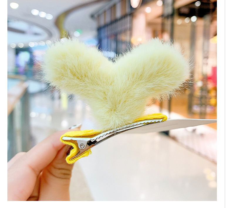 Fashion Light Pink Grass [hairpin] Small Grass Plush Alloy Childrens Hairpin,Kids Accessories
