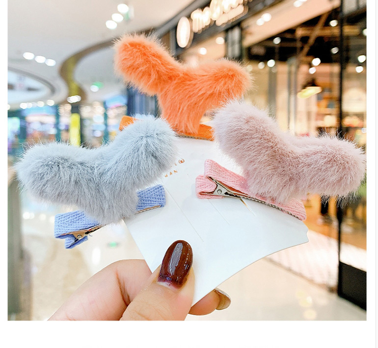 Fashion Han Fen Xiaocao [hairpin] Small Grass Plush Alloy Childrens Hairpin,Kids Accessories