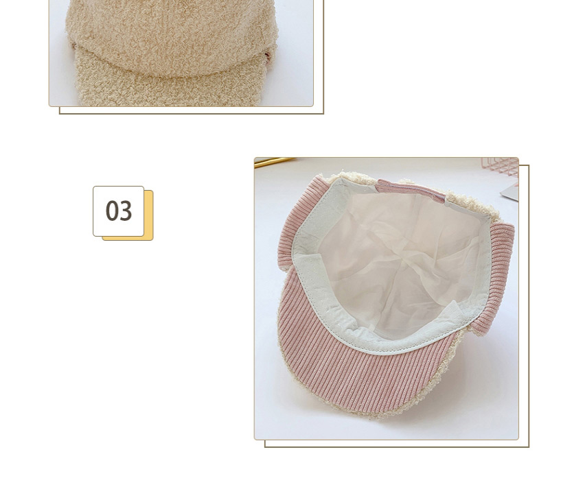 Fashion Yellow Rabbit Ears 10 Months-5 Years Old One Size [adjustable] Childrens Hat With Cashmere Rabbit Ears,Children