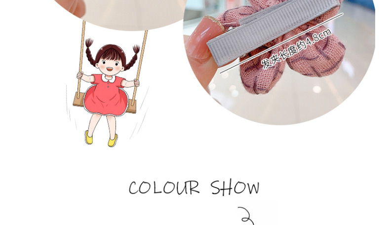 Fashion Khaki Flowers [2-piece Set] Small Flower Bow Children Hairpin,Kids Accessories