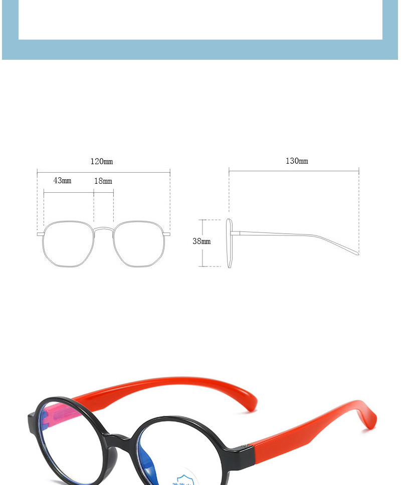 Fashion Transparent Gray Frame Round Small Silicone Children Glasses Frame,Glasses Accessories