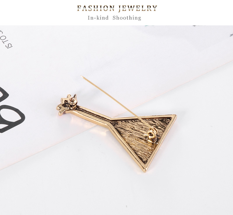 Fashion Golden Color Alloy Pipa Brooch,Korean Brooches