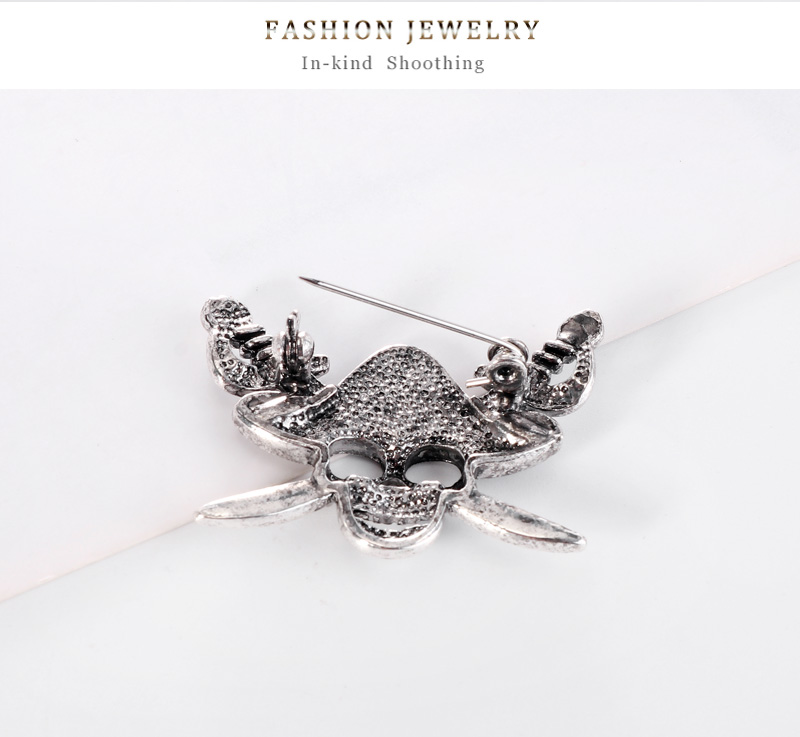 Fashion Golden Color Alloy Pirate Skull Brooch,Korean Brooches