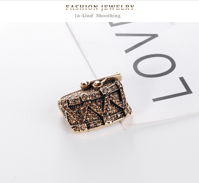 Fashion Bronze Alloy Diamond Brooch,Korean Brooches