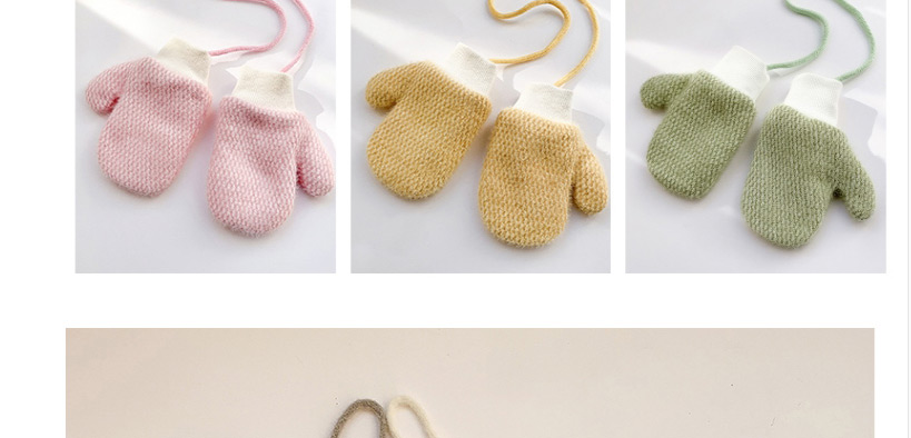 Fashion Small [pink] 2-10 Years Old Recommended Small 1-4 Years Old Recommended Plush Checkered Plush Baby Gloves,Gloves