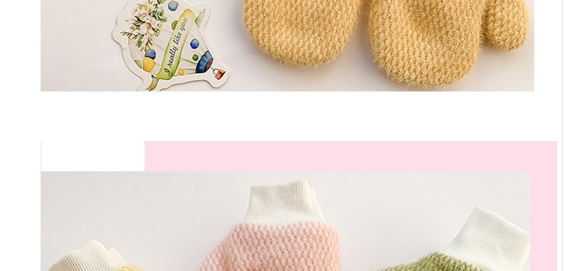 Fashion Pink Recommended 2-10 Years Old Small Recommended 1-4 Years Old Plush Checkered Plush Baby Gloves,Gloves