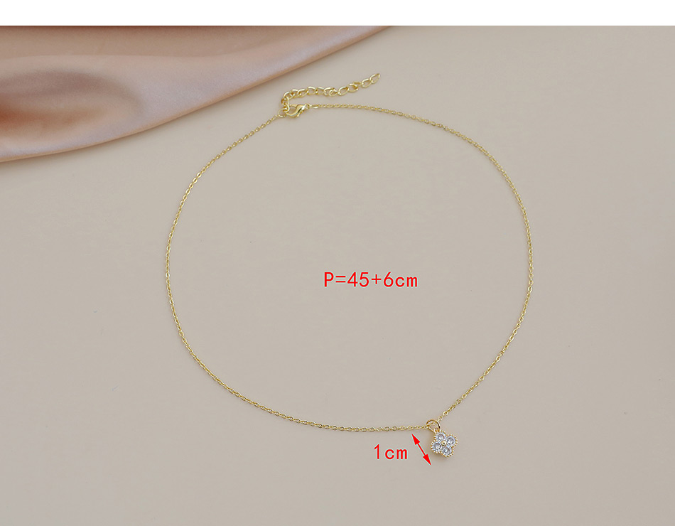Fashion Gold Color Copper Inlaid Zircon Dollar Necklace,Necklaces