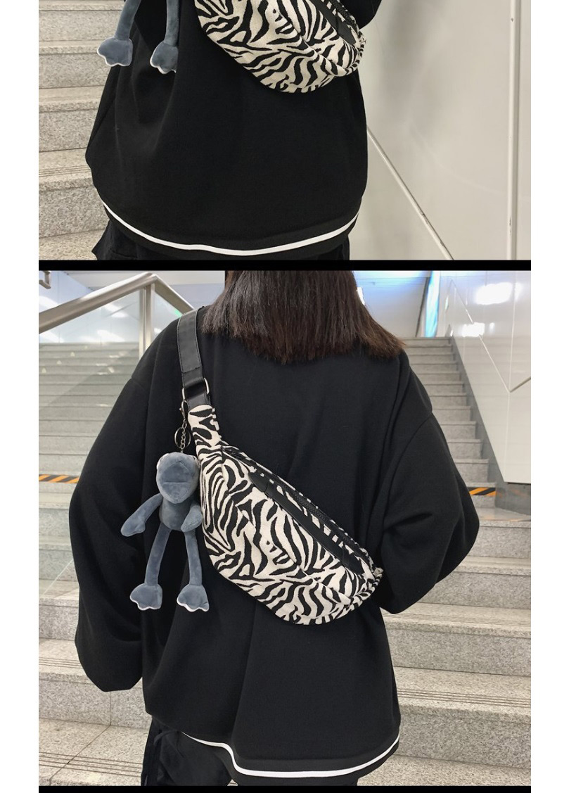 Fashion Black Without Pendant Canvas Animal Print Crossbody Shoulder Bag,Messenger bags