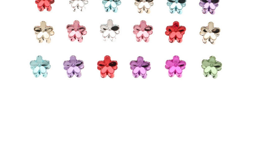 Fashion Suit Resin Flower Hit Color Catch Clip,Hair Claws