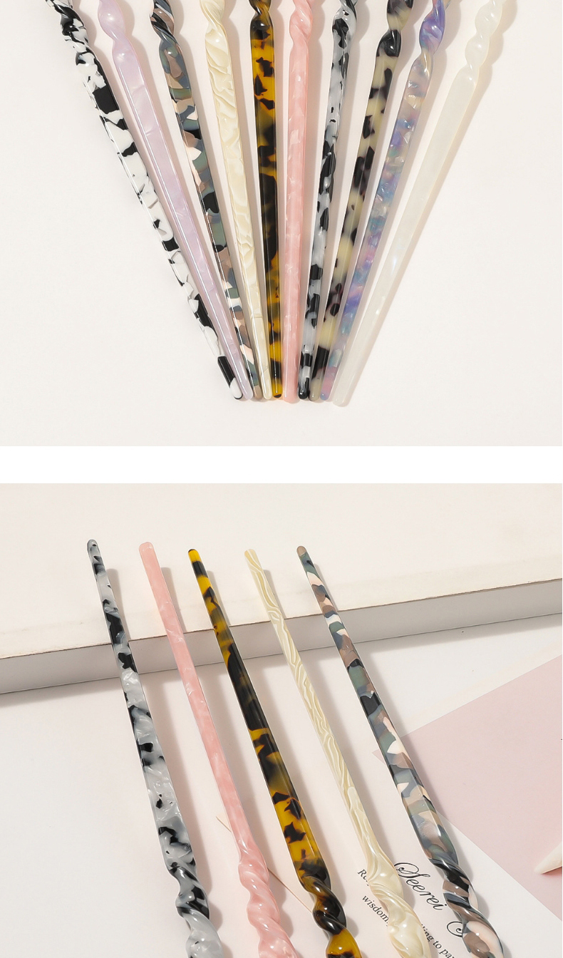 Fashion Marble Mixed Color Marble Acetate Sheet Pin Insert Hairpin,Hairpins