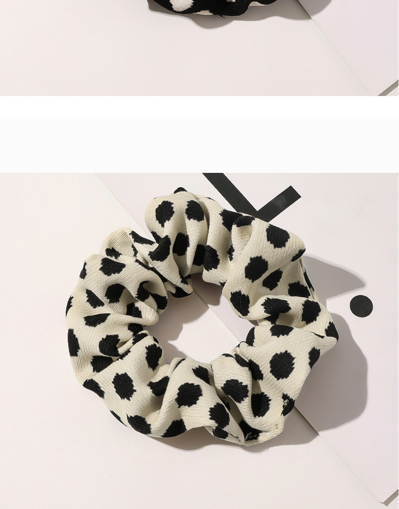 Fashion Zebra Hair Tie-coffee Polka Dot Leopard Print Large Intestine Hair Rope,Hair Ring