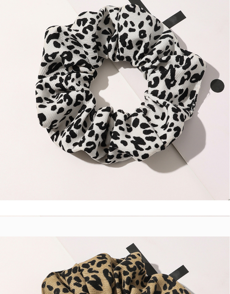 Fashion Dot Hair Tie-coffee Polka Dot Leopard Print Large Intestine Hair Rope,Hair Ring