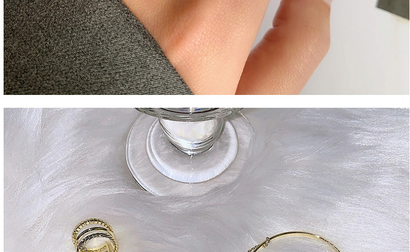 Fashion Gold Color Chain Stitching Alloy Geometric Ring Bracelet,Fashion Bangles