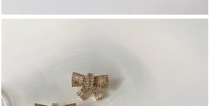 Fashion Gold Color Diamond-studded Butterfly Combined With Gold Earrings,Stud Earrings
