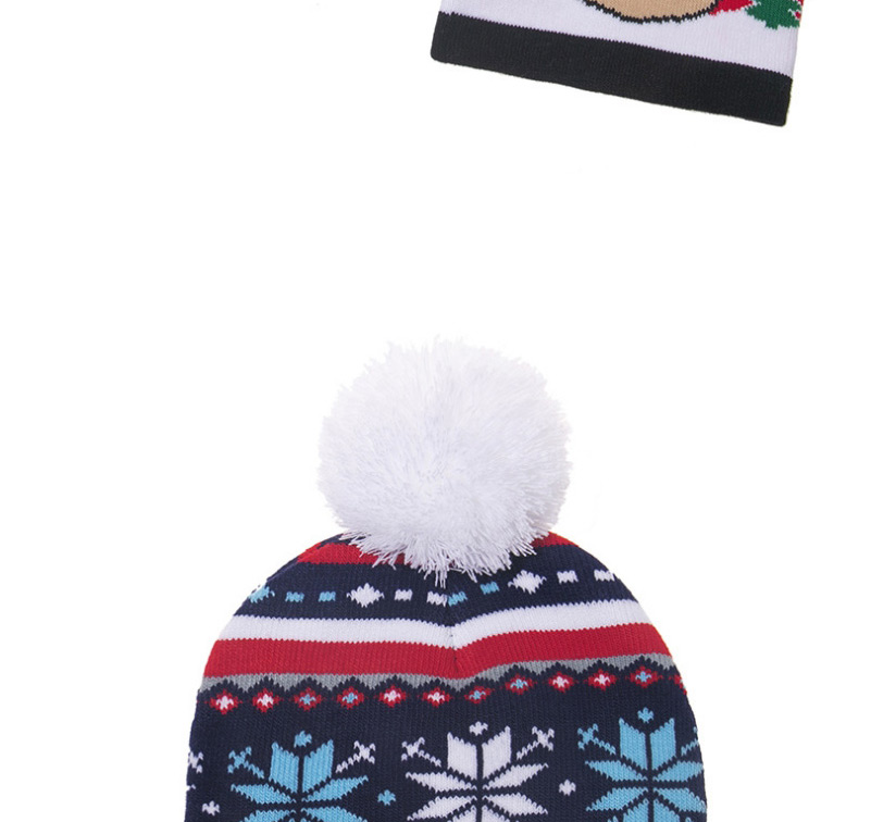 Fashion Snowflake Christmas Snowman Old Man Child Knitted Woolen Hat,Children