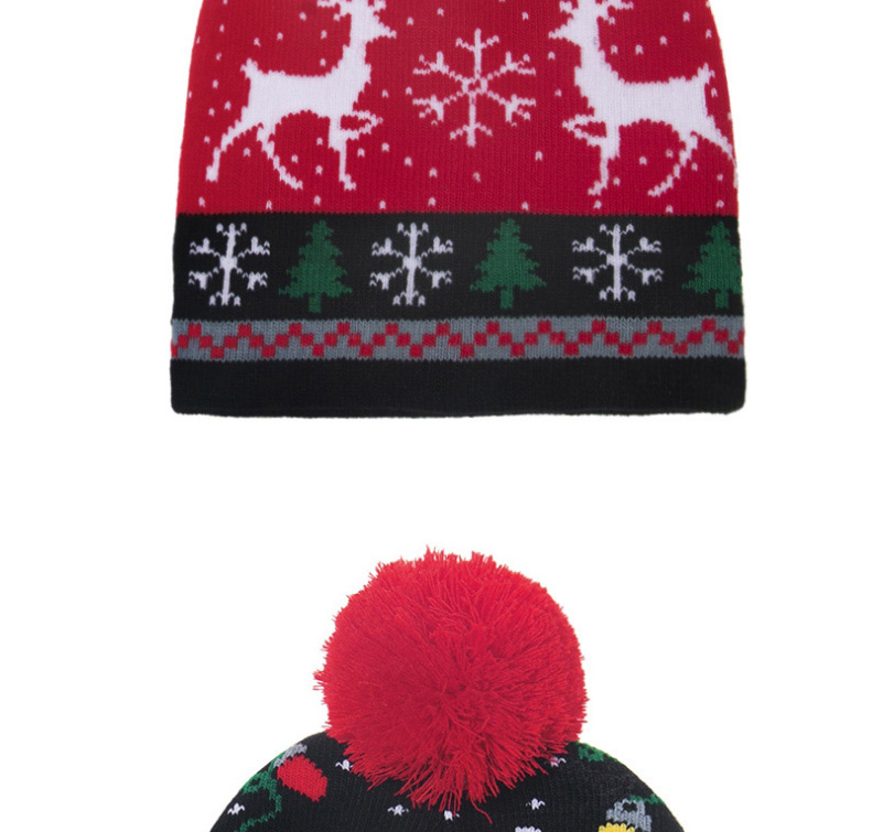 Fashion Deer Head Christmas Snowman Old Man Child Knitted Woolen Hat,Children