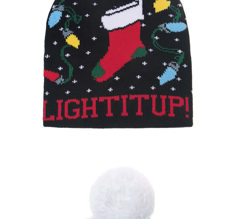 Fashion Sock Christmas Snowman Old Man Child Knitted Woolen Hat,Children
