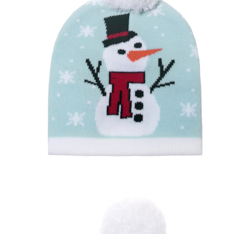 Fashion Snowman Christmas Snowman Old Man Child Knitted Woolen Hat,Children