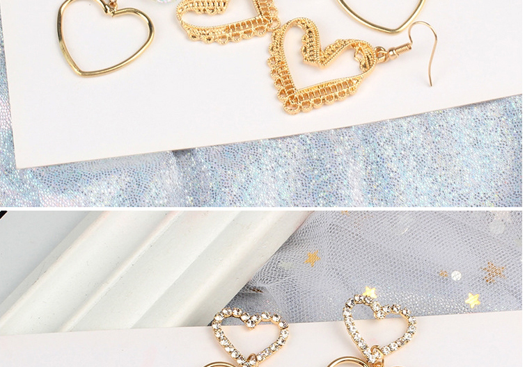 Fashion Type C Love Diamond Long Tassel Crystal Earrings,Drop Earrings