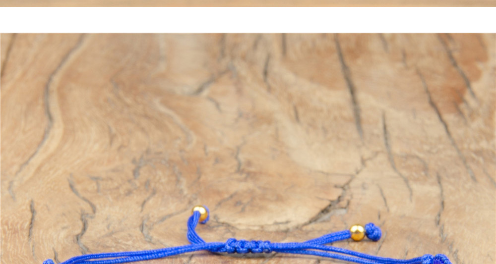 Fashion Suit Royal Blue Rice Beads Crystal Beaded Hand-woven Eye Rivet Bracelet,Beaded Bracelet