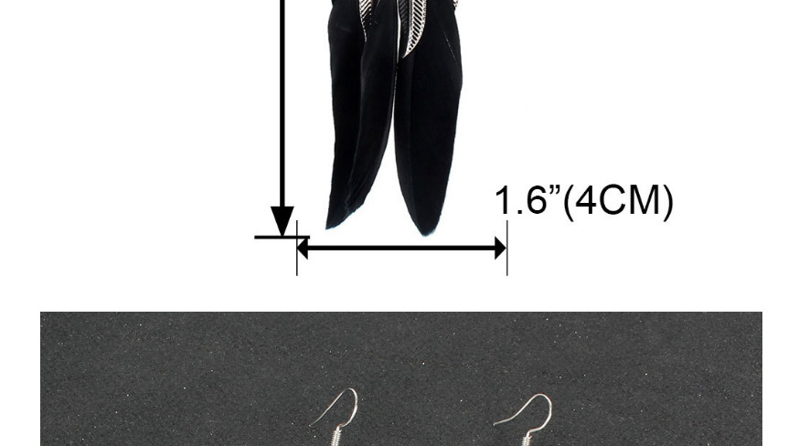 Fashion Black Alloy Feather Round Tassel Earrings,Drop Earrings