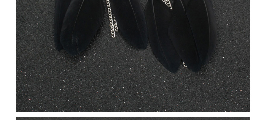 Fashion Black Feather Round Oil Drop Sun Flower Earrings,Drop Earrings