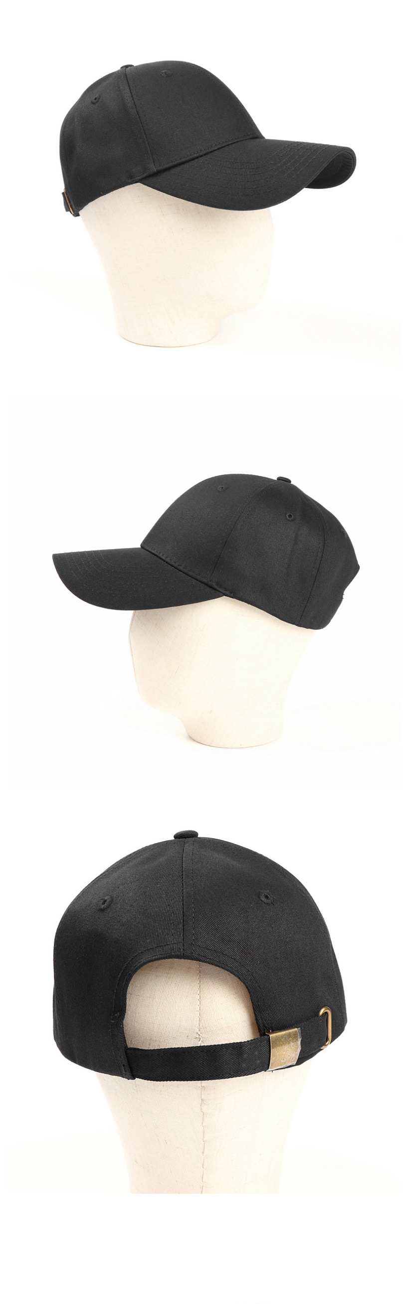 Fashion Dark Gray Cotton Hard Top And Long Brim Baseball Cap,Baseball Caps