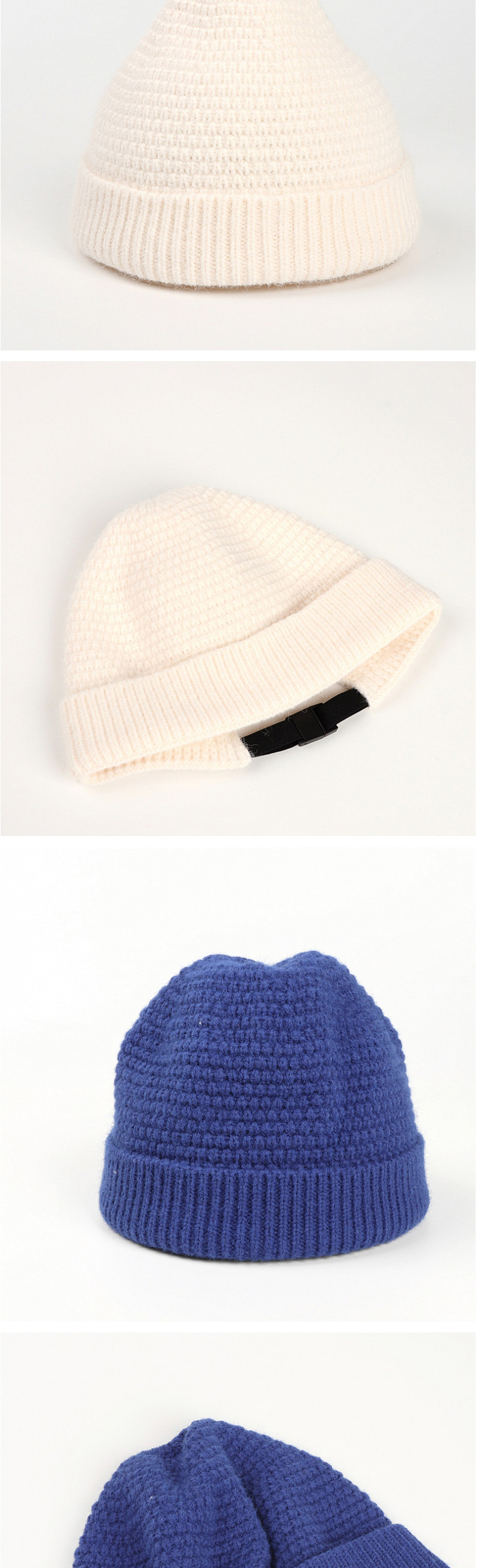 Fashion Adjustable-khaki Mohair Adjustable Curled Knit Hat,Knitting Wool Hats