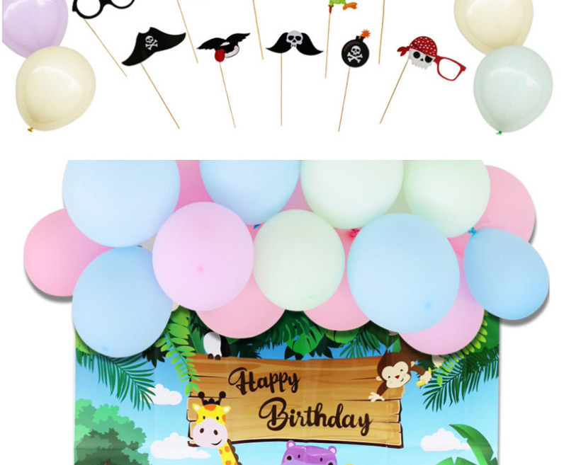 Fashion Pirate Suit Birthday Party Decoration Background Wall Decoration Balloon Set,Festival & Party Supplies