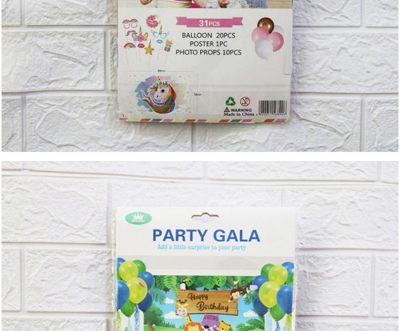 Fashion Animal Family Set Birthday Party Decoration Background Wall Decoration Balloon Set,Festival & Party Supplies