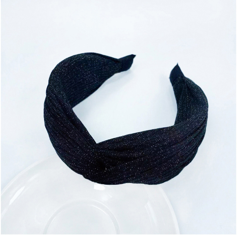 Fashion Dark Gray Cross Woolen Fabric Wide Brim Headband,Head Band