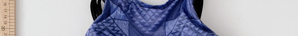 Fashion Blue Split Print Swimsuit,Bikini Sets