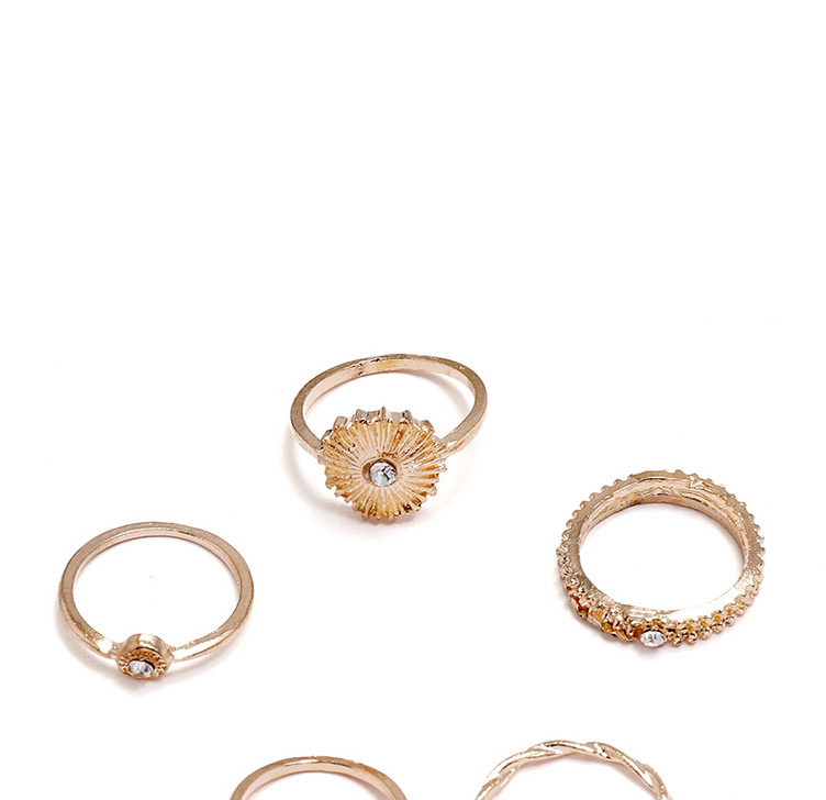 Fashion Gold Color Diamond Geometric Alloy Ring Set,Rings Set