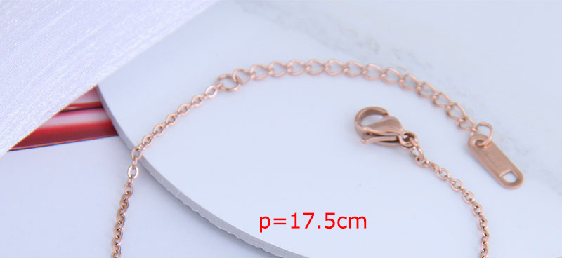 Fashion Rose Gold Coin Bell Hollowed Titanium Steel Bracelet,Fashion Bracelets