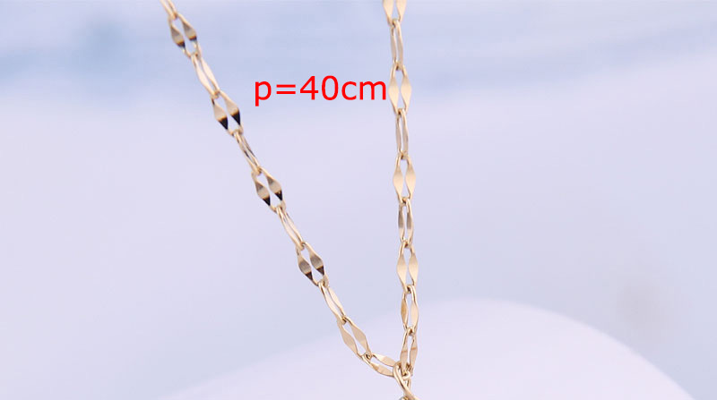 Fashion Gold Color Maple Leaf Titanium Steel Necklace,Pendants