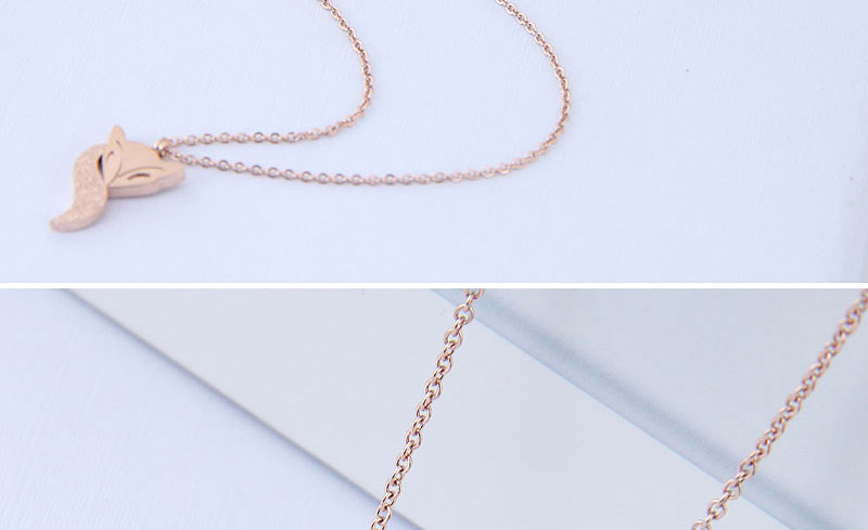 Fashion Fox Titanium Steel Fox Necklace,Pendants