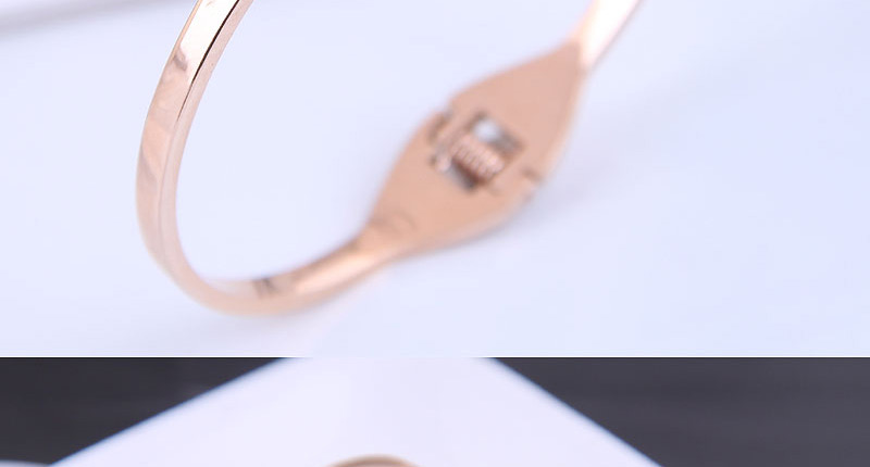 Fashion Gold Color Titanium Steel Inlaid Zircon Round Bracelet,Fashion Bangles