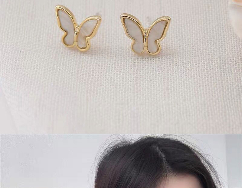 Fashion Gold Color Butterfly Earrings,Stud Earrings