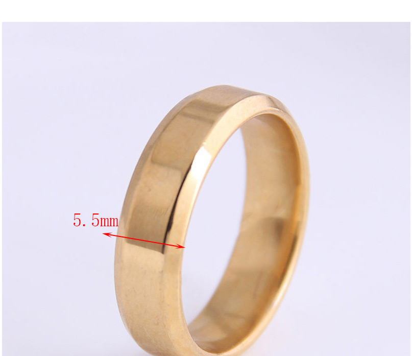 Fashion Black Stainless Steel Smooth Ring,Rings
