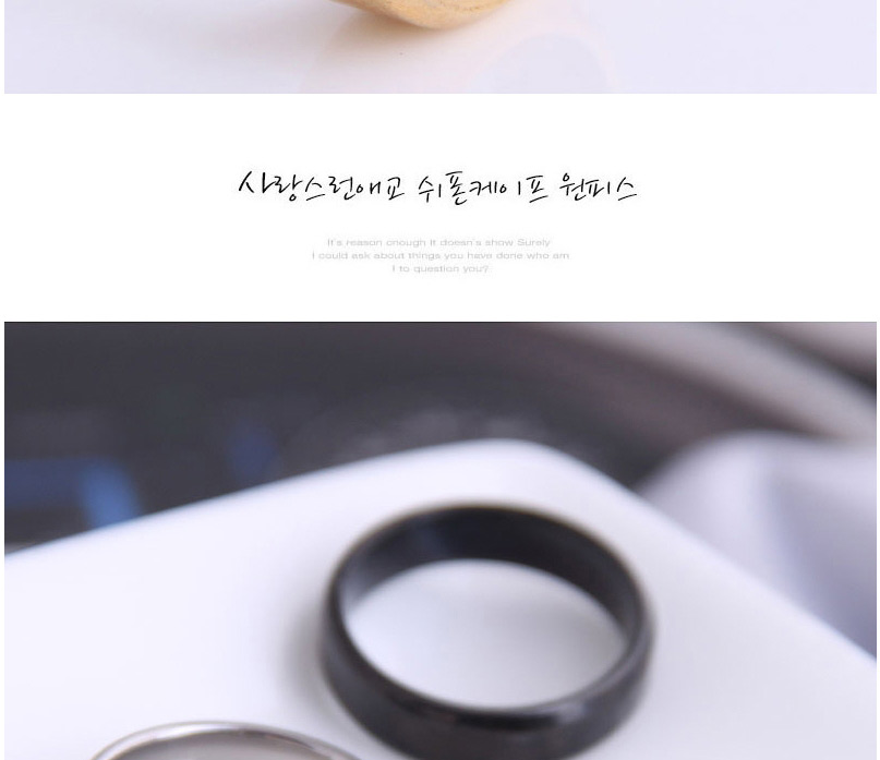 Fashion Golden Stainless Steel Smooth Ring,Rings